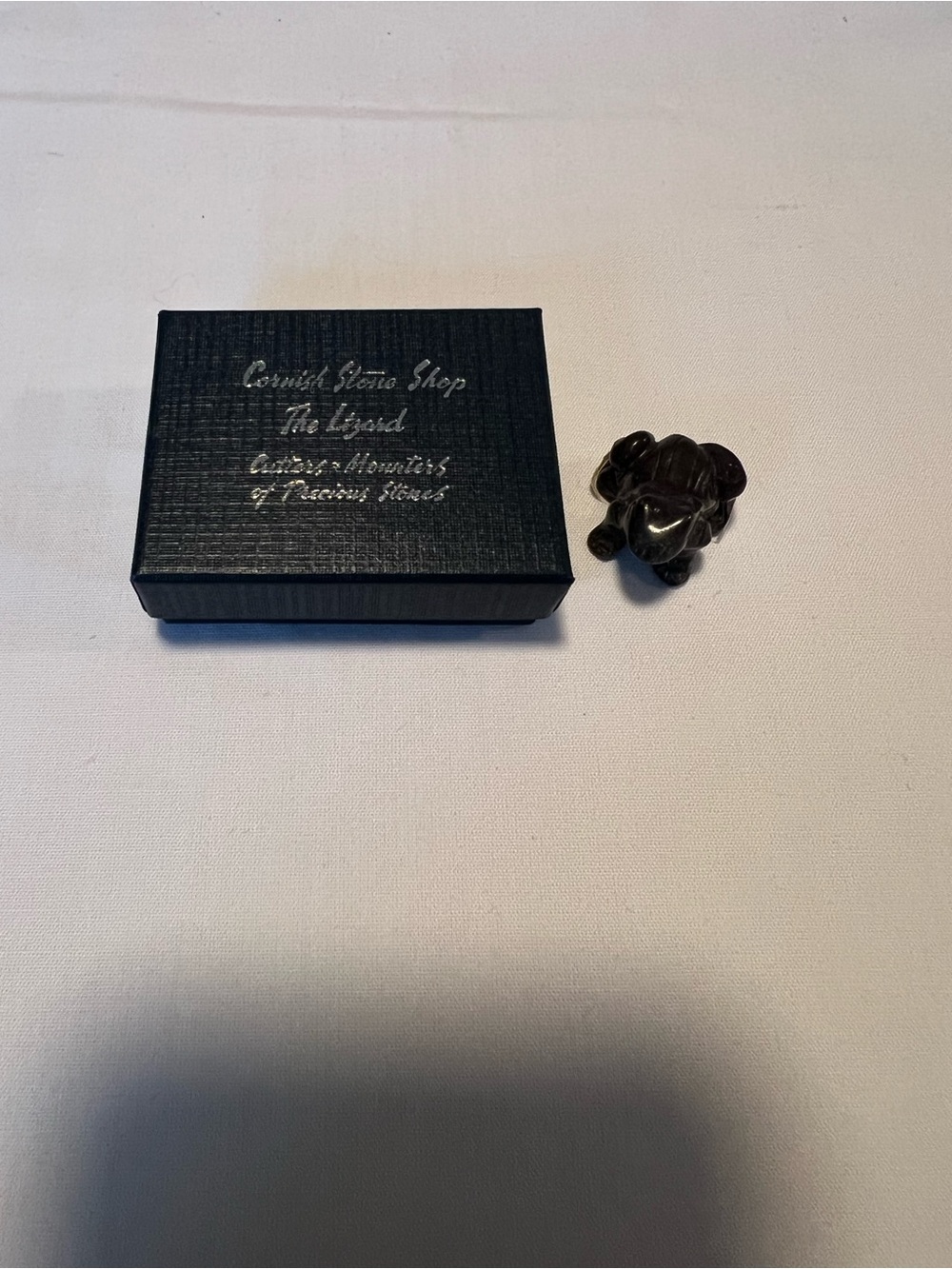 Serpentine Stone Frog Figurine